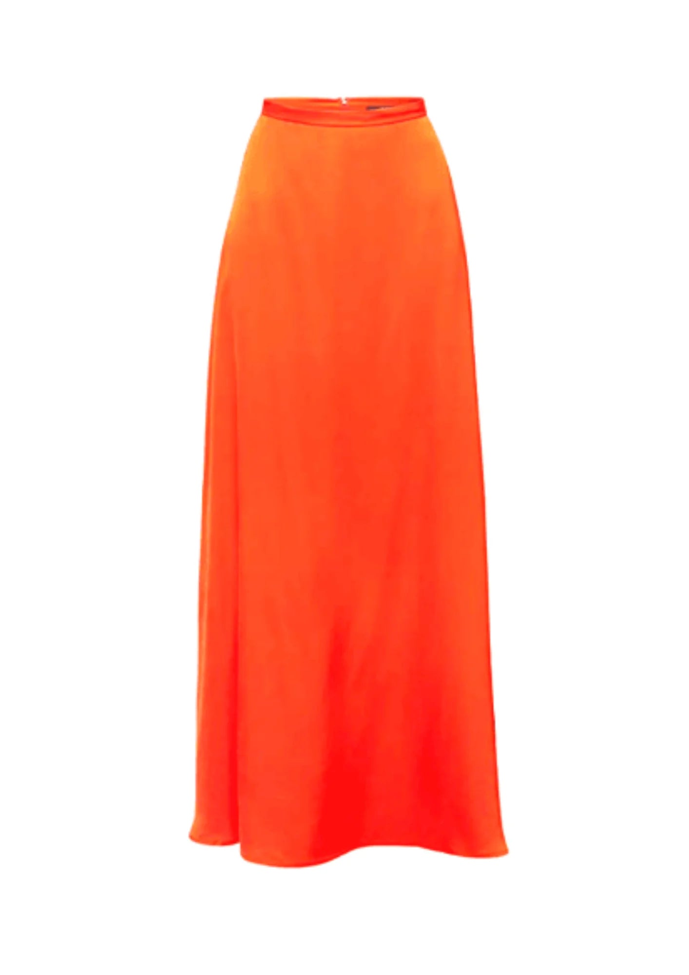 ORANGE SATIN SKIRT athletic skirt fit