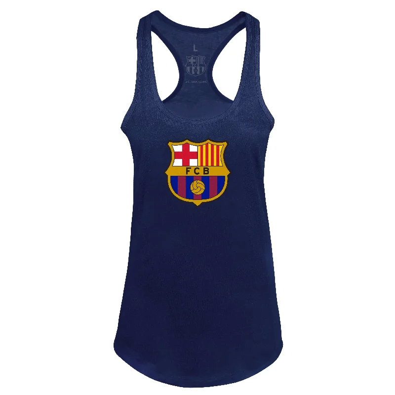 FC Barcelona Women's Racerback Tank Top lime green tank