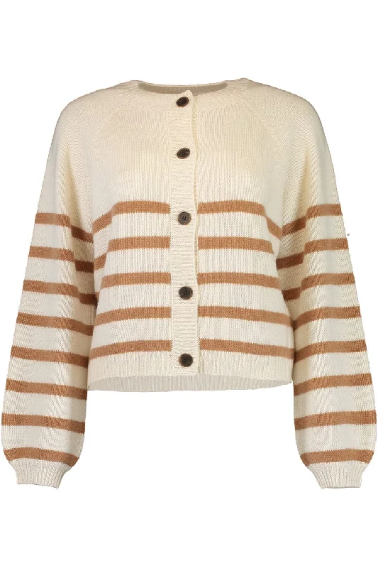Breton Stripe Cardigan Striped Floral Plaid