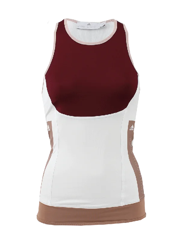 Performance Colorblock Tank ivory tank top