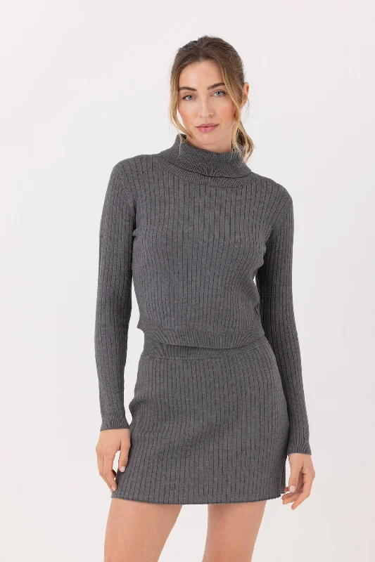 Stuart Skirt Platinum - Sundays wool skirt warm