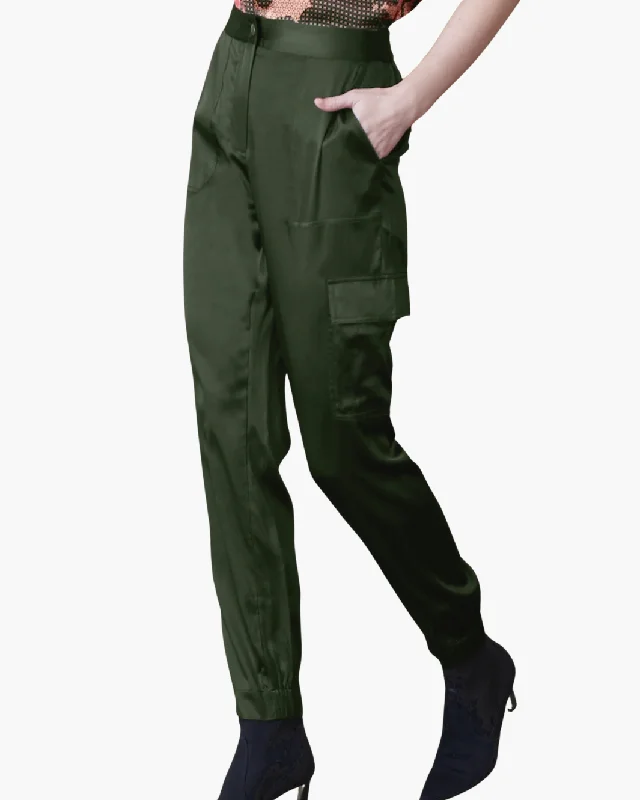GO LUXE CARGO HOLD PANT IN SURPLUS Cozy Knit Pants