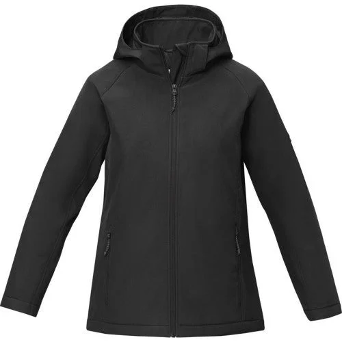 Elevate Essentials Womens/Ladies Notus Padded Soft Shell Jacket Hoodie Zip-Up Jacket Button-Up Jacket