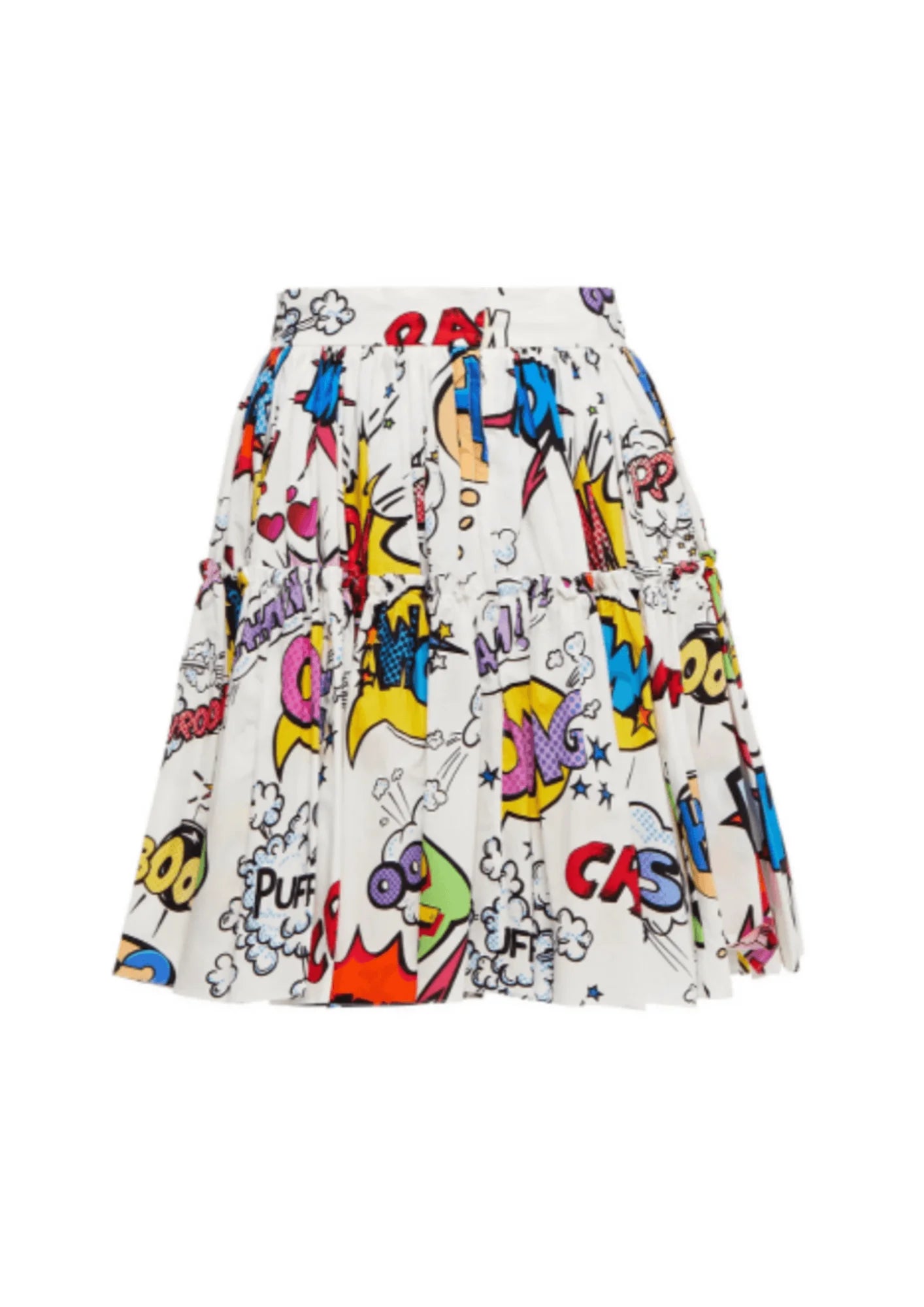 PLEATED PRINTED MINI SKIRT mini skirt trendy