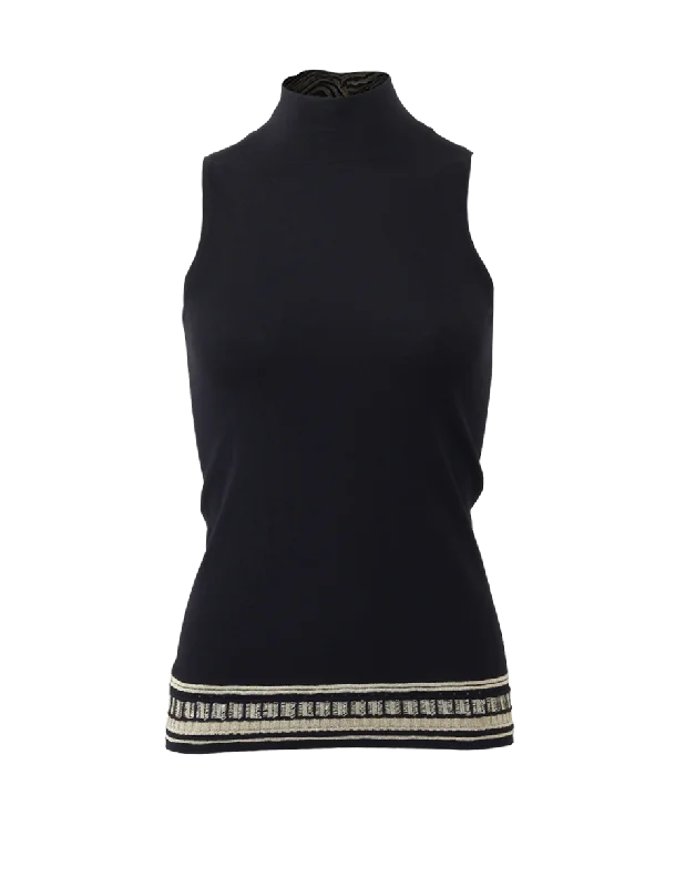 Gold Trimmed Tank activewear tank top