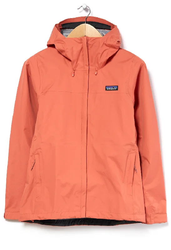 Patagonia Women's Torrentshell 3L Jacket - Quartz Coral Welt Pockets Slit Pockets Flap Pockets
