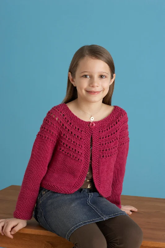 Fresh Picked Color 3 4 Sleeve Cardigan Pattern (Knit) - Version 1 Collared Crew Neck Turtle Neck