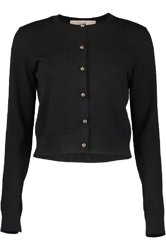 Long Sleeve Crewneck Cardigan Terry Terry Cloth Terry Knit