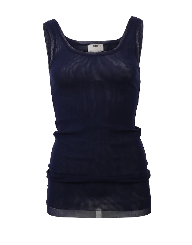 Solid Tank cropped tank top