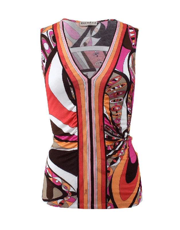 Ruched Front Tank lace tank top