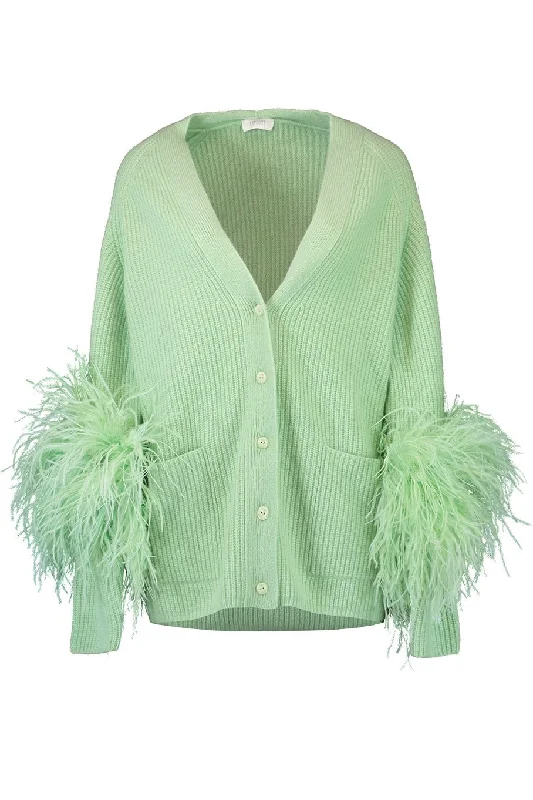Ostrich Feather Cardigan Satin Fabric Silk Fabric Chiffon Fabric