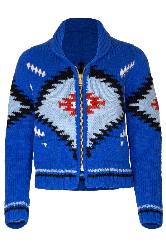 Handknit Zip Cardigan Sequined Glittery Shiny