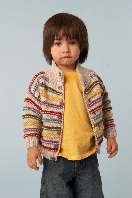 Standout Stripes Cardigan Pattern (Knit) Wool Cardigan Cotton Cardigan Cashmere Cardigan