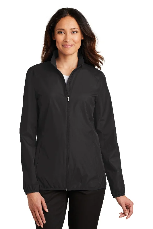 Custom Embroidered - Port Authority® Women's Zephyr Full-Zip Jacket. L344 Front Pockets Side Pockets Patch Pockets