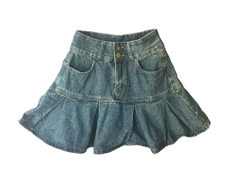 Vintage Y2K Mini Skirt Size 6 leather skirt sleek