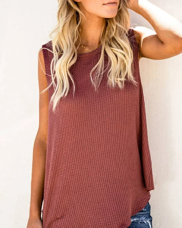 Elsa Tank Top solid color tank