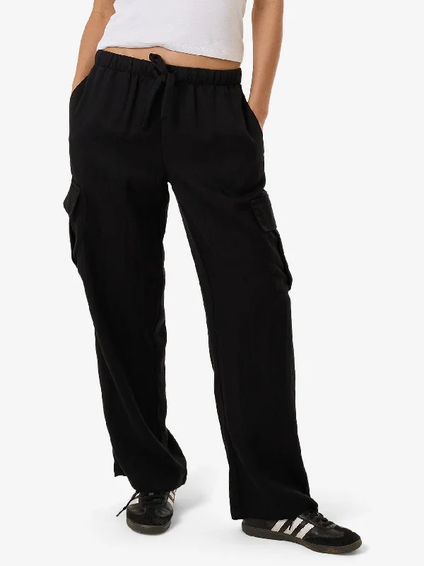 Ember Pocket Pant - Black Soft Cotton Pants