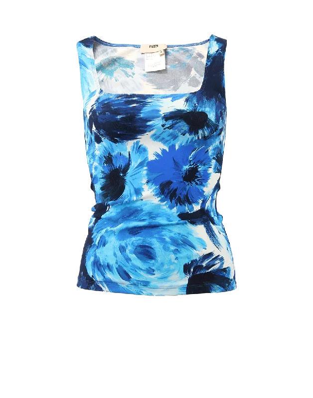 Jersey Tank sequin tank top