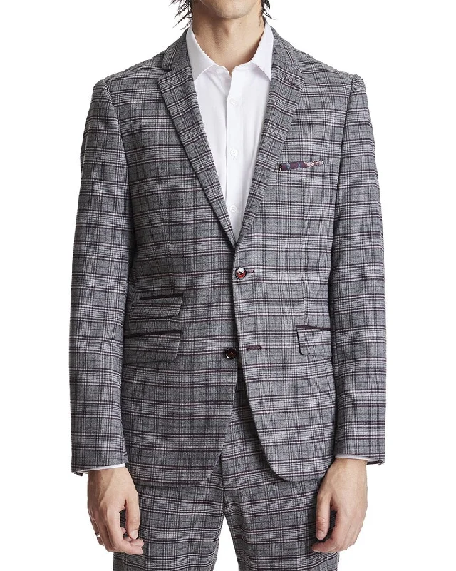 Paisley & Gray Dover Notch Slim Fit Jacket Welt Pockets Slit Pockets Flap Pockets