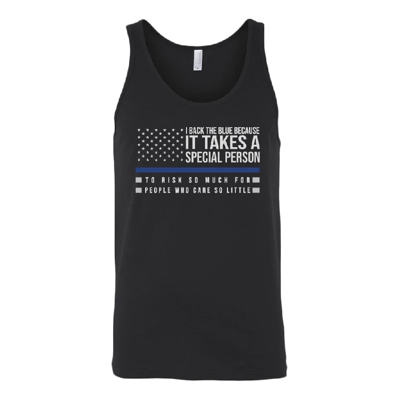 I Back The Blue Tank Top bright tank top