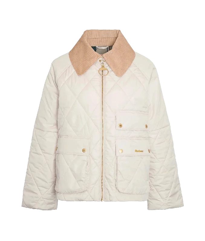 Milby Quilted Jacket - Cream Faux Fur Jacket Real Fur Jacket Shearling Jacket