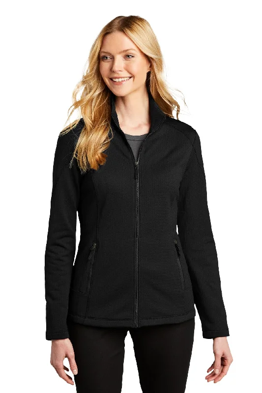 Custom Embroidered - Port Authority ® Women's Grid Fleece Jacket. L239 Striped Jacket Polka Dot Jacket Floral Jacket