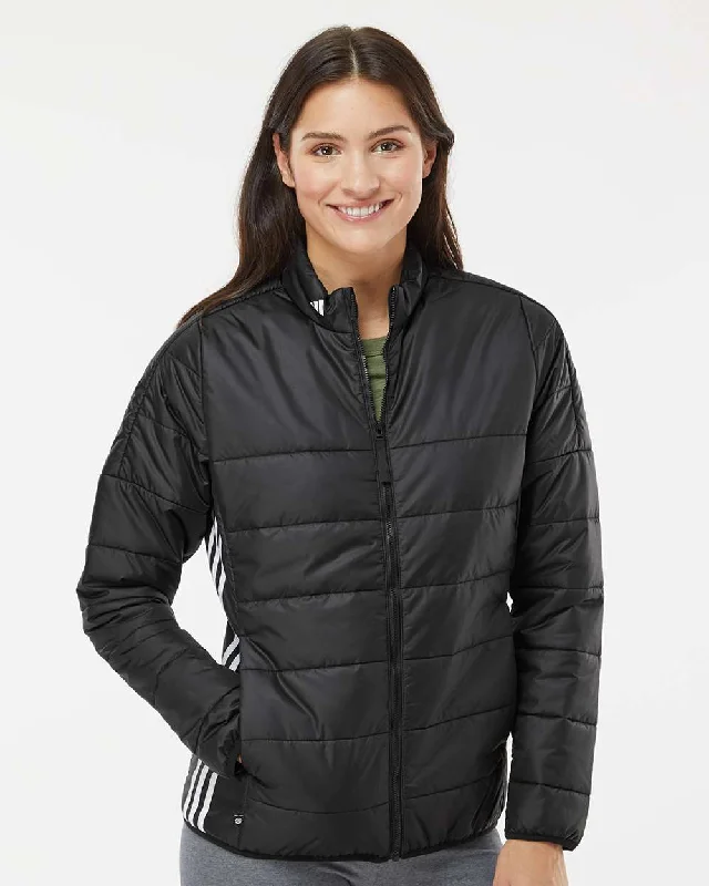 Custom Embroidery - Adidas - Women's Puffer Jacket - A571 Chenille Fabric Brocade Fabric Lace Fabric