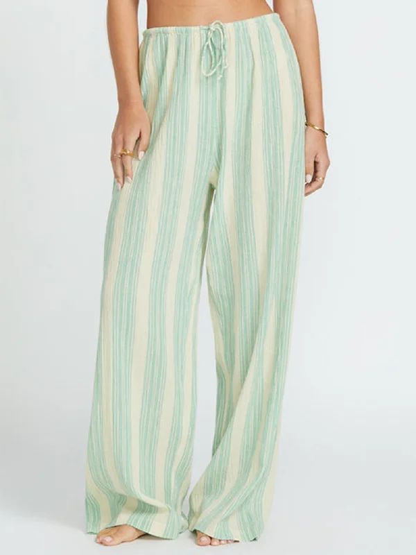 Sunny Daze Elastic Pants High-Waist Jeans