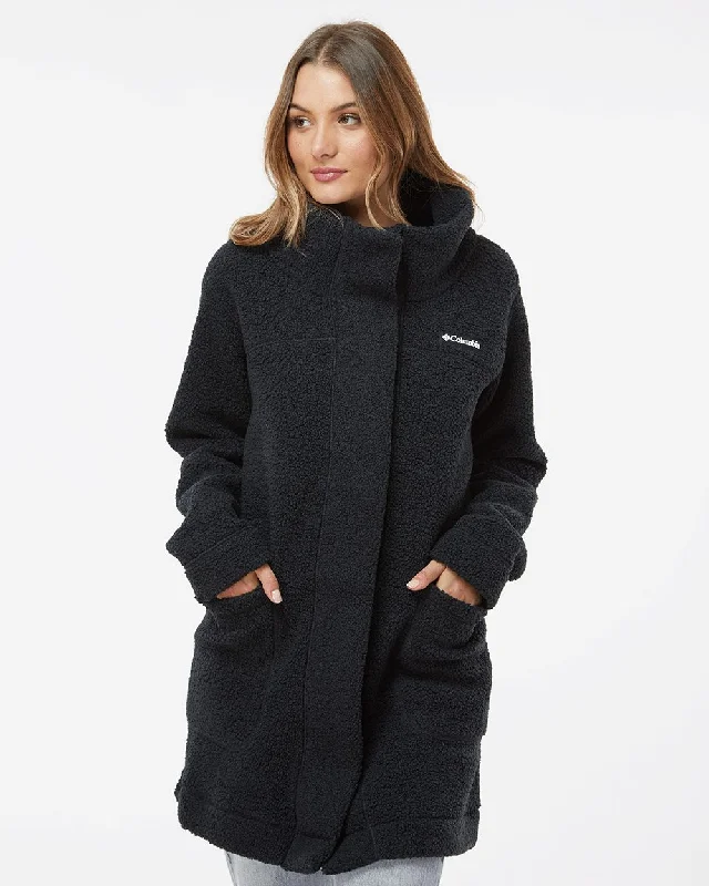 Custom Embroidery - Columbia - Women's Panorama™ Long Jacket - 186258 V-Neck Jacket Boat Neck Jacket Square Neck Jacket