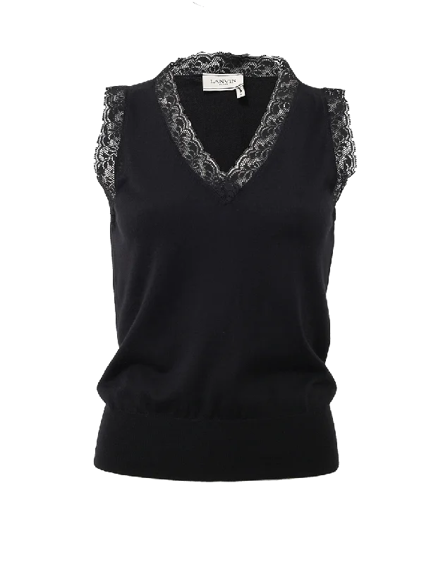 Lace Trim Tank adorable tank top