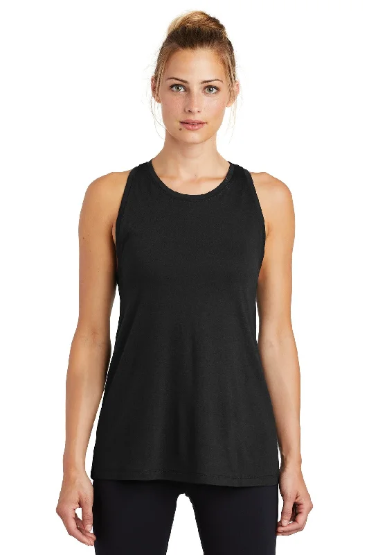 Sport-Tek Women's PosiCharge Tri-Blend Wicking Tank teal tank top