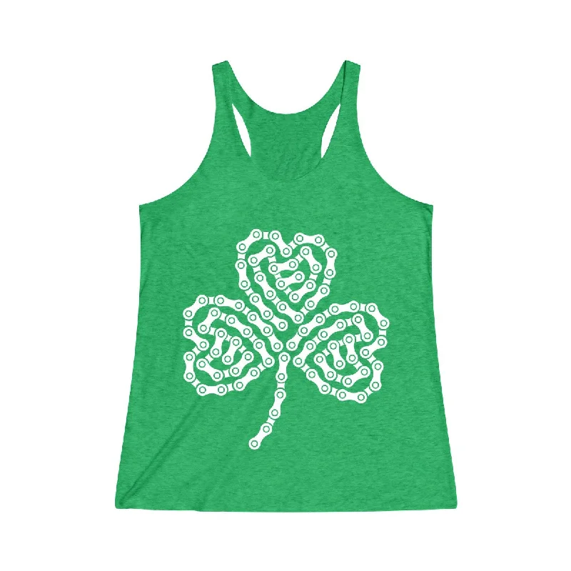 Shamrock ☘️ Racerback Tank white tank top