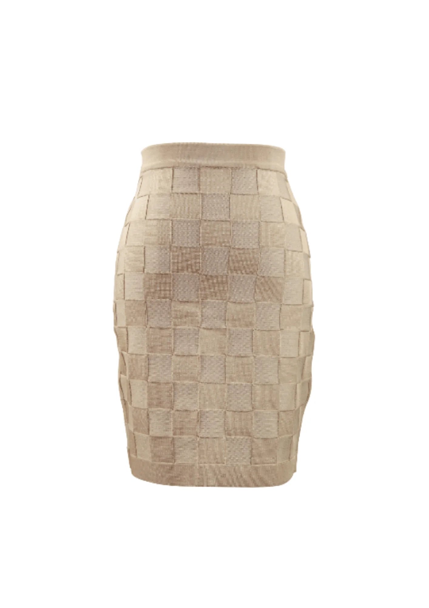 BEIGE CHECKERBOARD SKIRT corduroy skirt comfortable