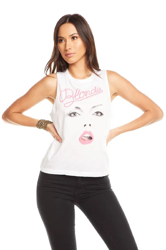 Muscle Crop Tank - Blondie basic tank top