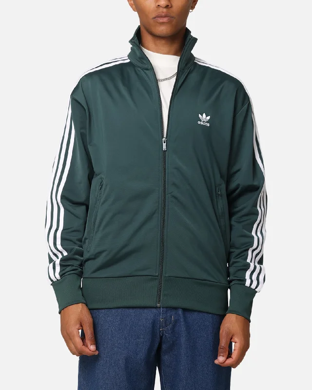 Adidas Firebird Track Jacket Mineral Green Hoodie Zip-Up Jacket Button-Up Jacket