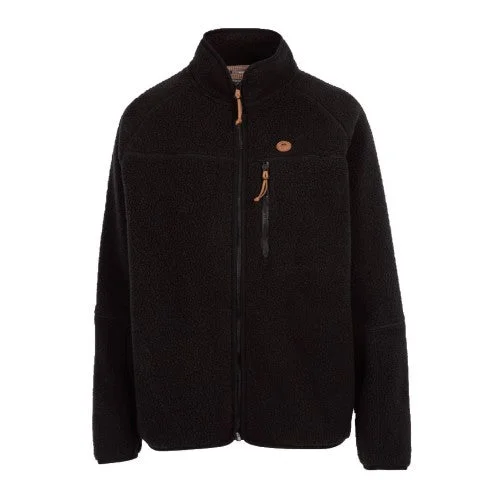 Trespass Womens/Ladies Quake Leather Trim Fleece Jacket Boat Neck Shawl Collar Notched Collar