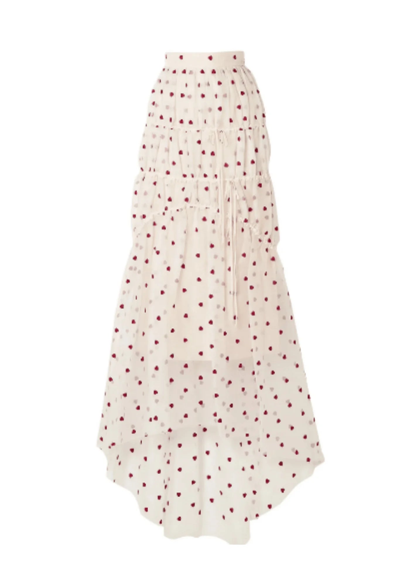TIERED EMBROIDERED MAXI SKIRT seamless skirt comfort