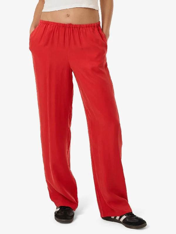 Scarlet Pant - Flame Red Fashionable Jogger Pants