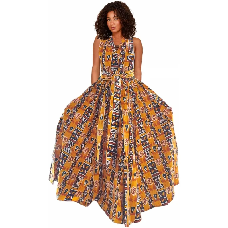 African Print Ankara Infinity Skirt with Pockets and Headwrap/Sash silk skirt luxurious