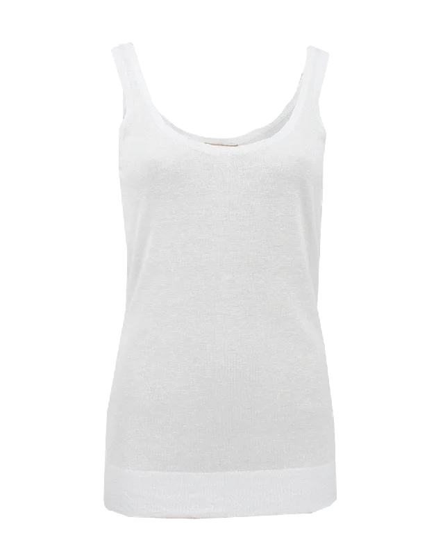 Relaxed Tank beige tank top