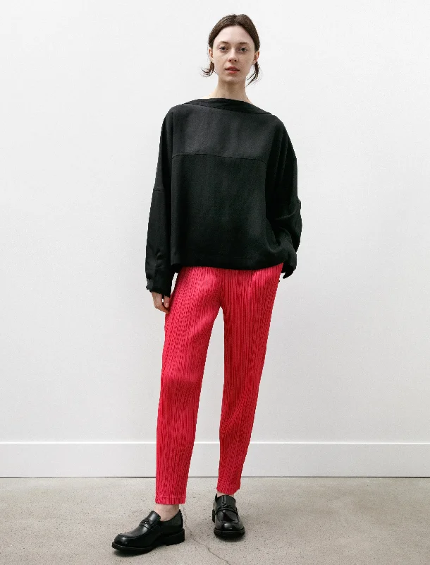 Thicker Bottoms Pants Bright Pink Trendy Printed Pants