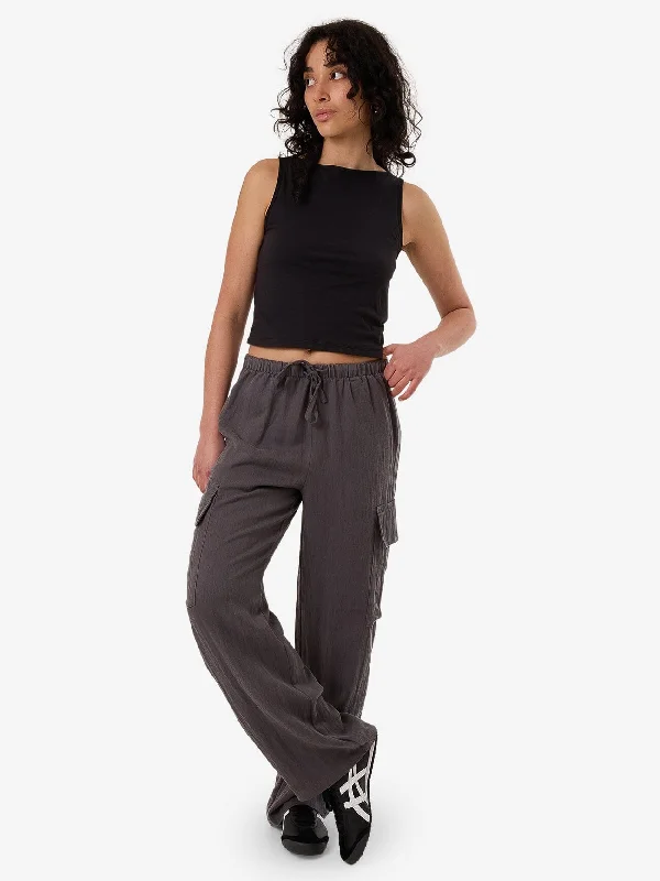 Hutton Pocket Pant - Charcoal Stylish Casual Pants