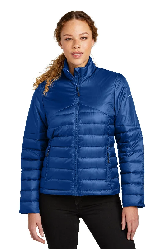 Custom Embroidered - Eddie Bauer® Ladies Quilted Jacket EB511 Knit Fabric Woven Fabric Fleece Fabric