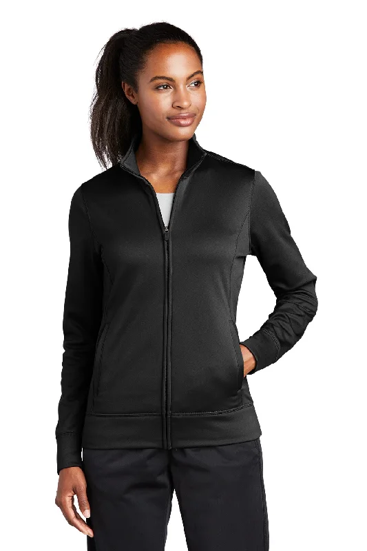 Custom Embroidered - Sport-Tek® Ladies Sport-Wick® Fleece Full-Zip Jacket.  LST241 Embroidered Jacket Appliqued Jacket Beaded Jacket