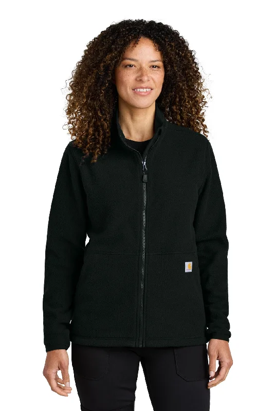 Custom Embroidered - Carhartt© Women's Textured Full-Zip Fleece Jacket CT106419 Print Jacket Jacquard Jacket Patchwork Jacket