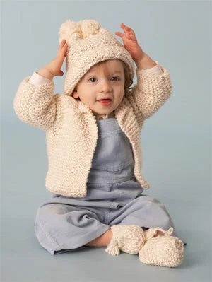 Baby Cardigan Oh Natural Pattern (Knit) Button Cardigan Zip Cardigan Pullover Cardigan
