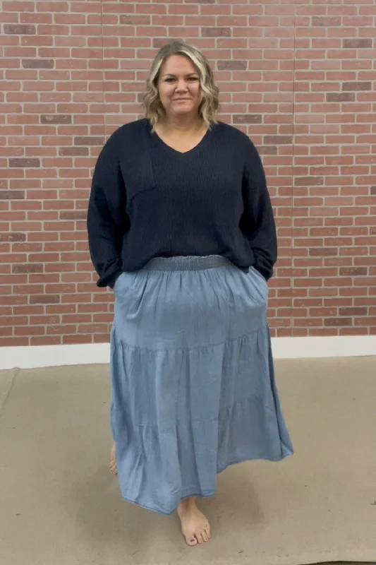 Annika Maxi Skirt silk skirt luxurious