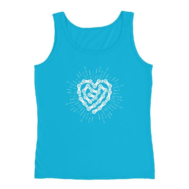 Chain Linked Heart Tank lavender tank top