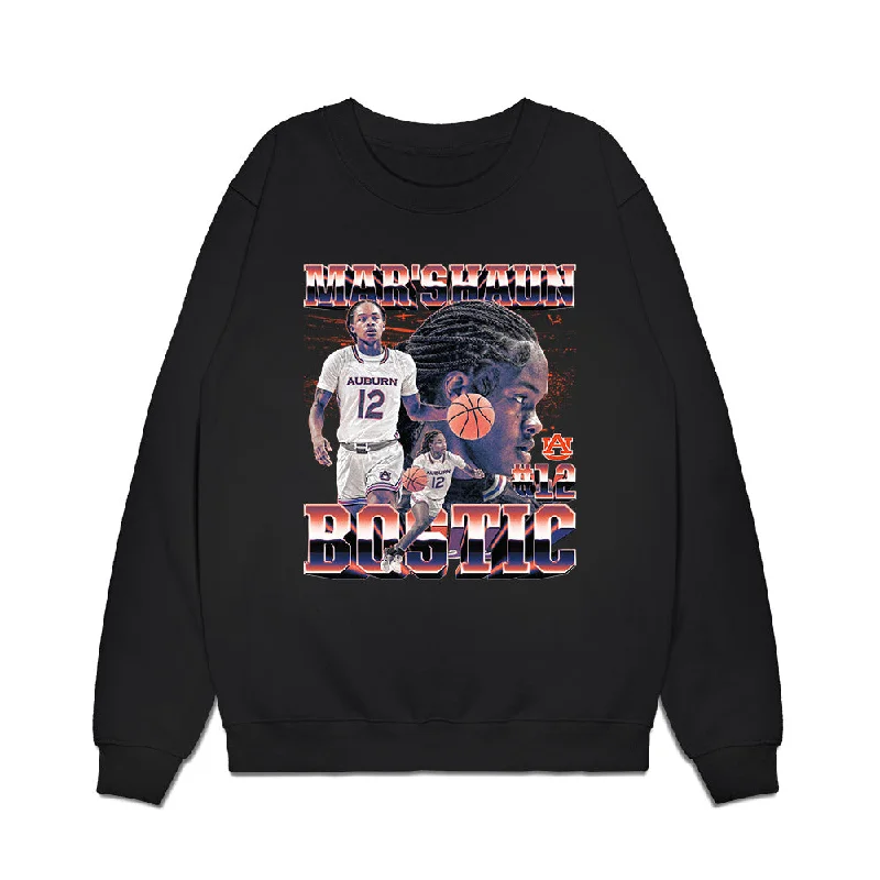 Auburn - NCAA Women's Basketball : Mar'shaun Bostic - Premium Crewneck Sweatshirt Hoodie with Zipper Placket Modern Functional Auburn - NCAA Women's Basketball : Mar'shaun Bostic - Premium Crewneck Sweatshirt Hoodie with Zipper Placket Modern Functional