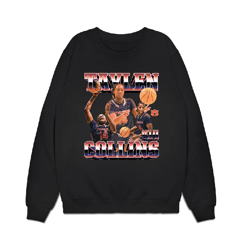 Auburn - NCAA Women's Basketball : Taylen Collins - Premium Crewneck Sweatshirt Hoodie with Hidden Zipper Minimalist Clean Auburn - NCAA Women's Basketball : Taylen Collins - Premium Crewneck Sweatshirt Hoodie with Hidden Zipper Minimalist Clean